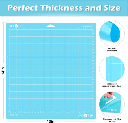 HTVRONT 5 Packs Self Healing Cutting Mat- 12" x 18” Double-Sided Cutting Mats for Crafts, A3 High-Density Sewing Mat with Grid for Fabric Quilting Modeling Hobby Scrapbooking Project