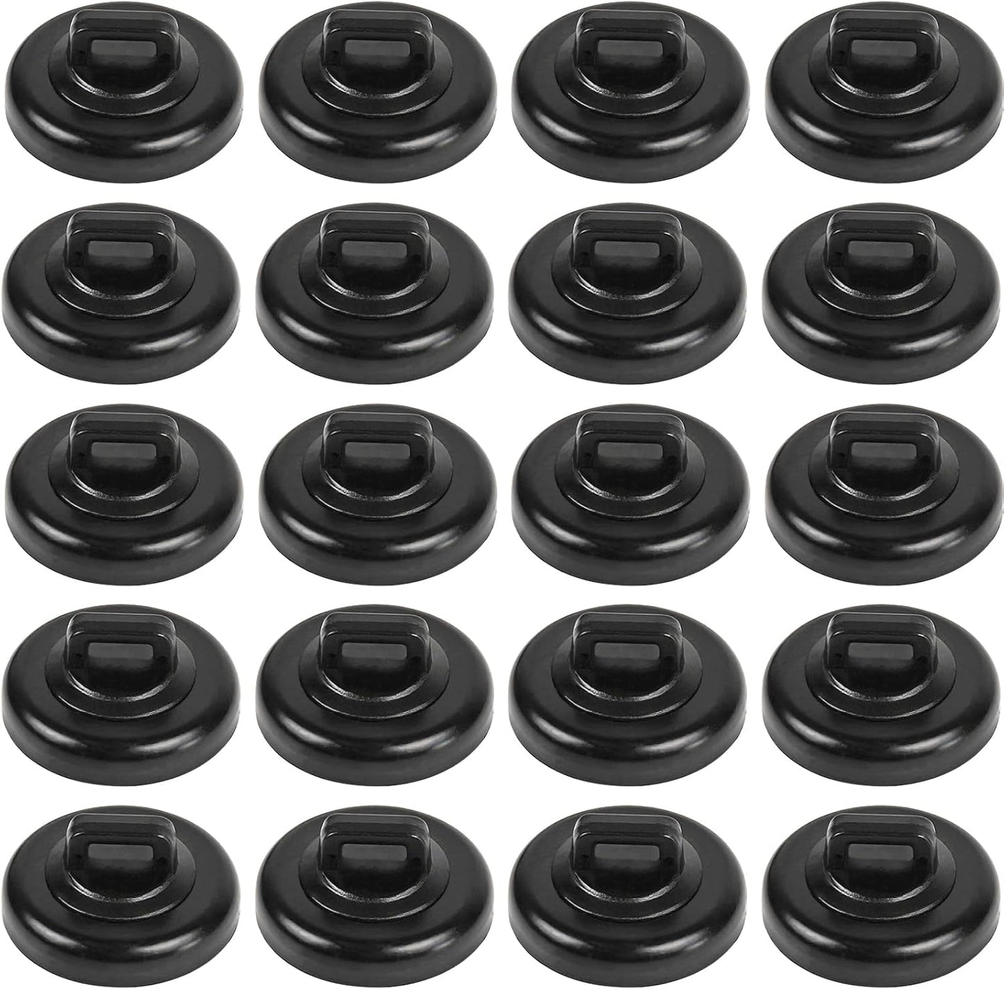 Magnet Zip Tie Mount Clips Magnetic Zip Ties Mount Base Holder Strong Wire Cable Holder Mount Wire Clips Management for Home Office Marine Electrical Wiring (D19 20 Pcs)