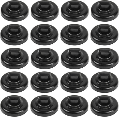 Magnet Zip Tie Mount Clips Magnetic Zip Ties Mount Base Holder Strong Wire Cable Holder Mount Wire Clips Management for Home Office Marine Electrical Wiring (D19 20 Pcs)