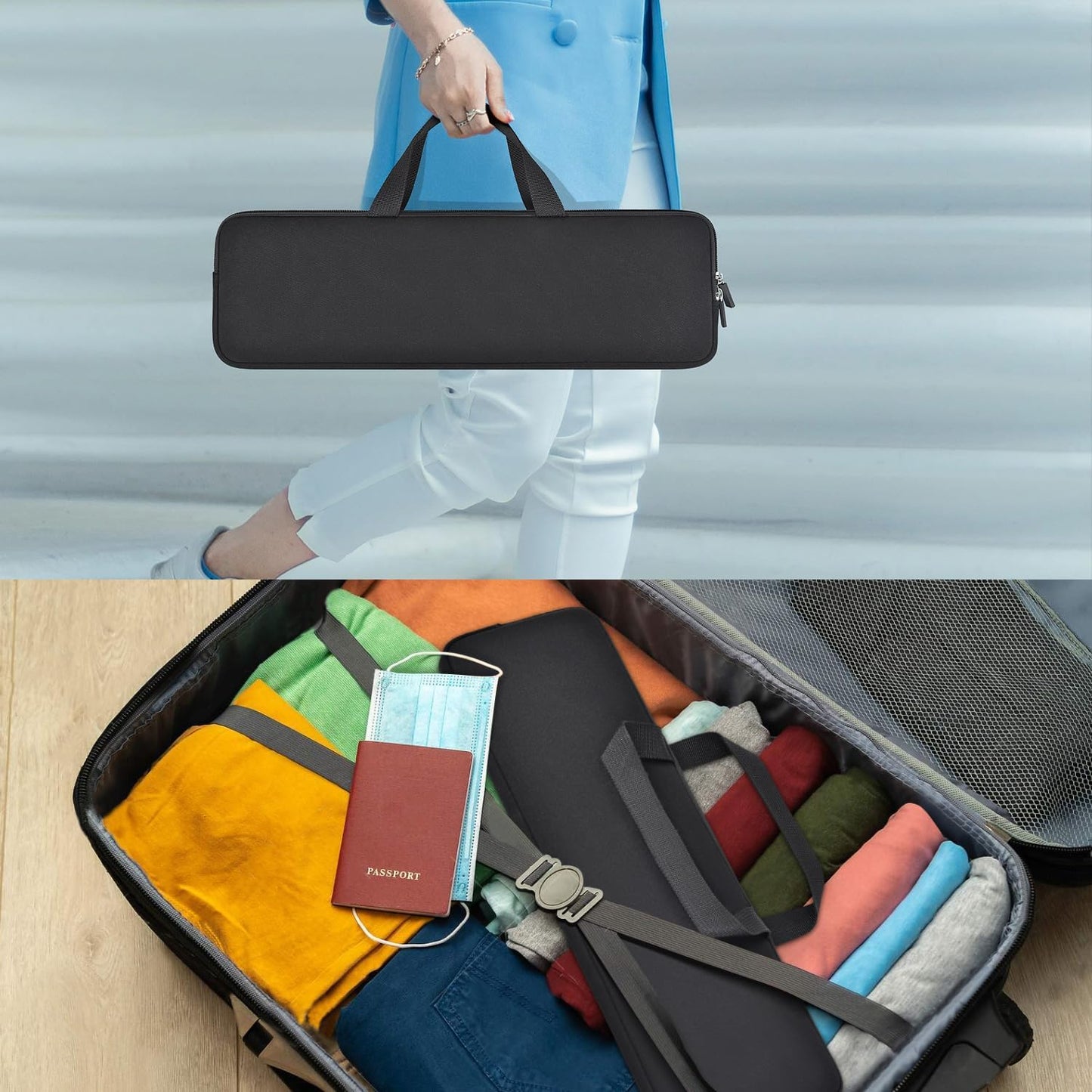 CASEDAO Magic Keyboard Sleeve Case, Padded Shockproof Protective Bag for 2024 Apple iMac 24 inch M4 M3 Magic Keyboard w/out Touch ID A2449 A2450,Wireless Magic Keyboard 2 MLA22LL/A A1644 Pouch for Mac