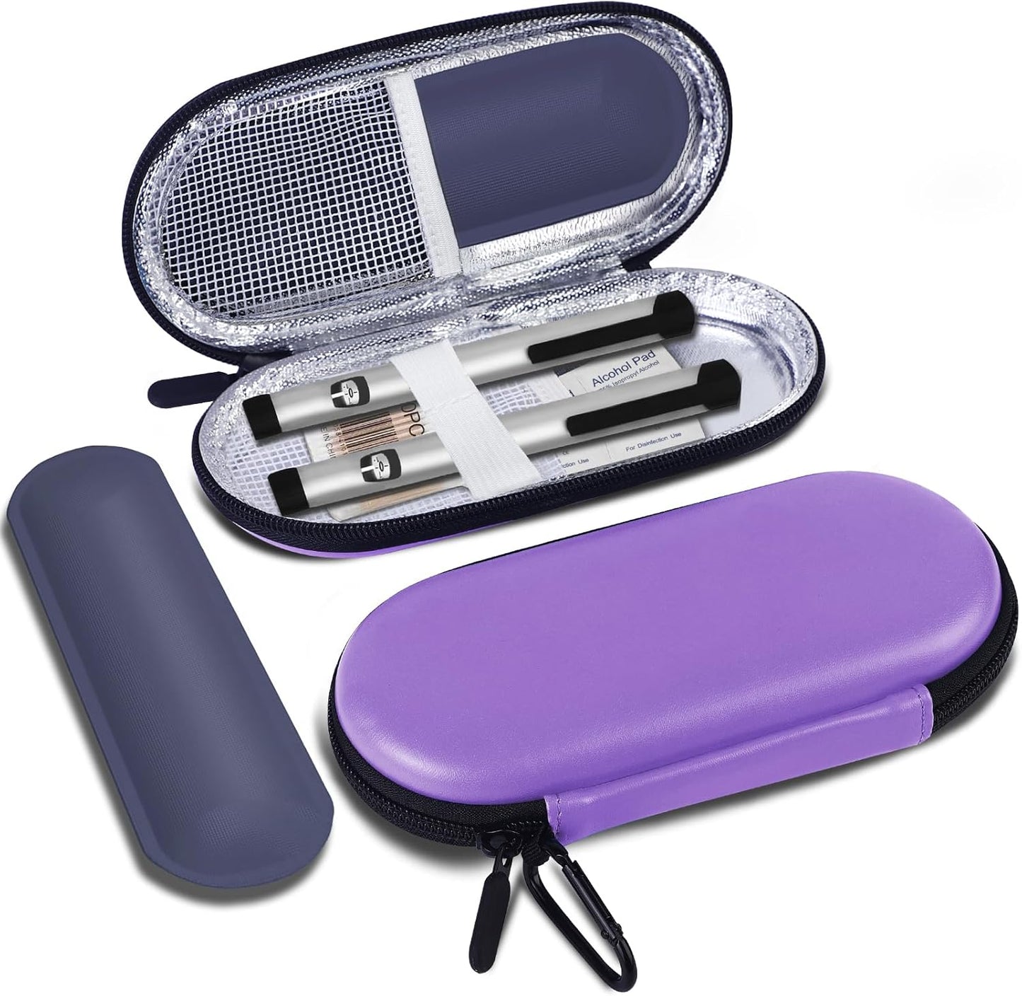 MOSLA Insulin Cooler Travel Case with 2 Reusable Ice Packs for Insulin Pen Portable Medical Cooler Bag for Diabetes and Other Diabetic Supplies for The Daily Life and Trip
