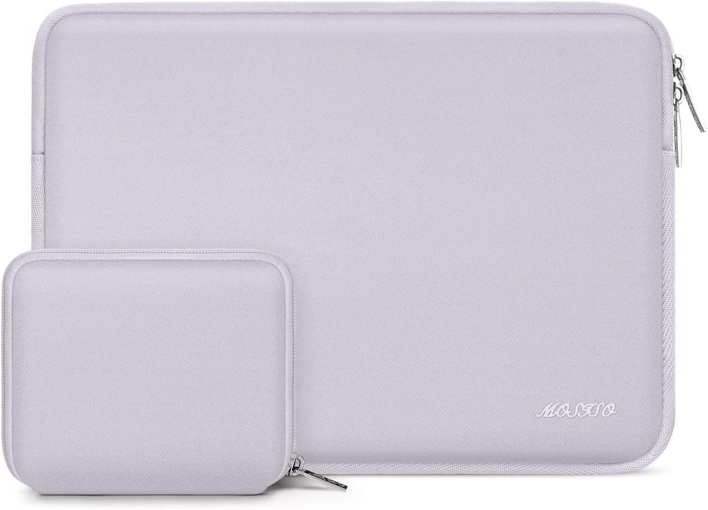 MOSISO Laptop Case 13.3 inch, 13-13.3 inch Laptop Sleeve Bag Compatible with MacBook Air/Pro 13/Pro 14 M5 M4 M3 M2 M1, HP Dell ASUS Lenovo, Neoprene Computer Sleeve Bag with Small Case, Baby Pink - Colors B