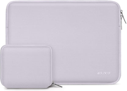 MOSISO Laptop Case 13.3 inch, 13-13.3 inch Laptop Sleeve Bag Compatible with MacBook Air/Pro 13/Pro 14 M5 M4 M3 M2 M1, HP Dell ASUS Lenovo, Neoprene Computer Sleeve Bag with Small Case, Baby Pink - Colors B