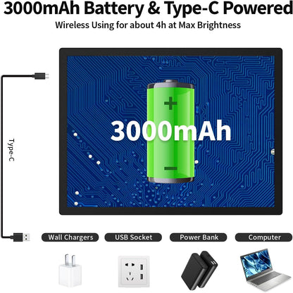 Rechargeable A4 Light Pad with Carry Bag & Stand,Ultra Thin Light Table with Clip,6 Levels of Brightness Light Box for tracing,Diamond Painting.led Light Board for Artists,Drawing,Sketching,Animation