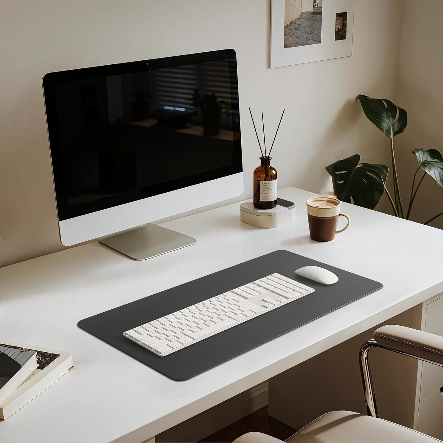 Jotsome Leather Desk Pad Mat, Non-Slip Desk Blotter Pad - Desk Protector for Office, Home, Lap Desk, Laptop, and Desktop