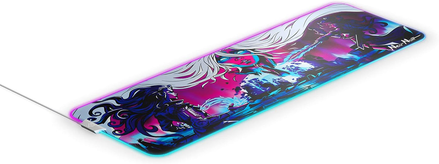 SteelSeries QcK Gaming Mouse Pad - XXL Cloth - Peak Tracking and Stability - Esports Mousepad - Never-Slip - Full Desk Coverage