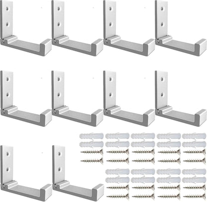 ZEYU Folding Coat Hooks, 5Pcs Wall Hooks for Hanging Coat Towel Hooks Hardware Heavy Duty Aluminum Alloy Headphone Holder No Rust Wall Mounted with Screws for Bags Fitness Equipment