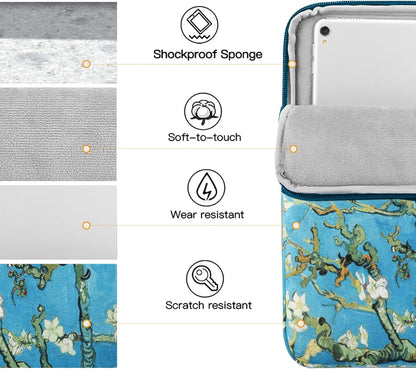 TiMOVO 9-11" Tablet Sleeve Bag for iPad 11-inch A16 2025, iPad 10.9"/10.2"| Air 11 Inch/5th/4th Gen. 10.9", Galaxy Tab A9+/A11Plus 11", Protective Bag Fit Smart Keyboard, Dusty Blue