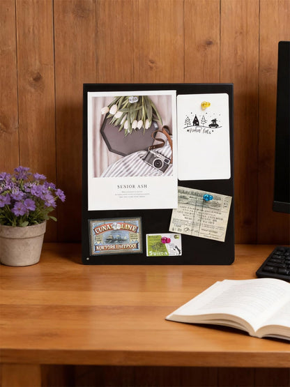 Magnetic Display Board, Metal Magnetic Board for Tabletop Desktop Home Office Decorations
