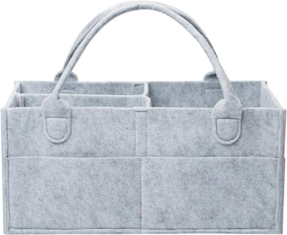 Mr. Pen- Baby Diaper Caddy Organizer, Gray, Medium, Nursery Storage Bin and Car Organizer for Diapers and Baby Wipes