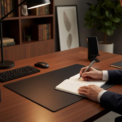 Dacasso Leather Desk Pad Without Side Rails