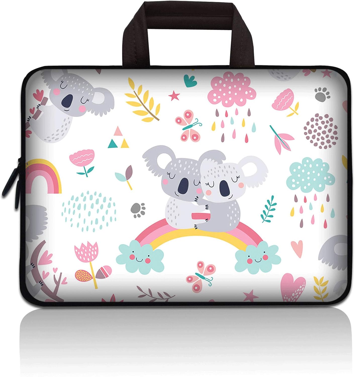 Universal 7~9 inch Kids Tablet Portable Neoprene Zipper Carrying Sleeve Case Bag Fits 7" 8" 8.5" 8.9" 9" iPad Mini 5 4 3 2 1, Galaxy Tab A 8.0 (Rocket)