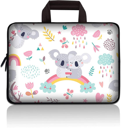 Universal 7~9 inch Kids Tablet Portable Neoprene Zipper Carrying Sleeve Case Bag Fits 7" 8" 8.5" 8.9" 9" iPad Mini 5 4 3 2 1, Galaxy Tab A 8.0 (Rocket)