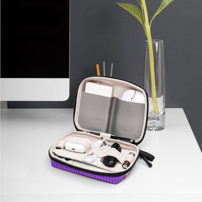 SIMTOP Small Electronics Organizer Travel Case, Portable Tech Case Pouch for Cable, Charger, Phone & Earbuds – Water-Resistant Cord Storage for Commute, Office & Business Trip – Compact Design
