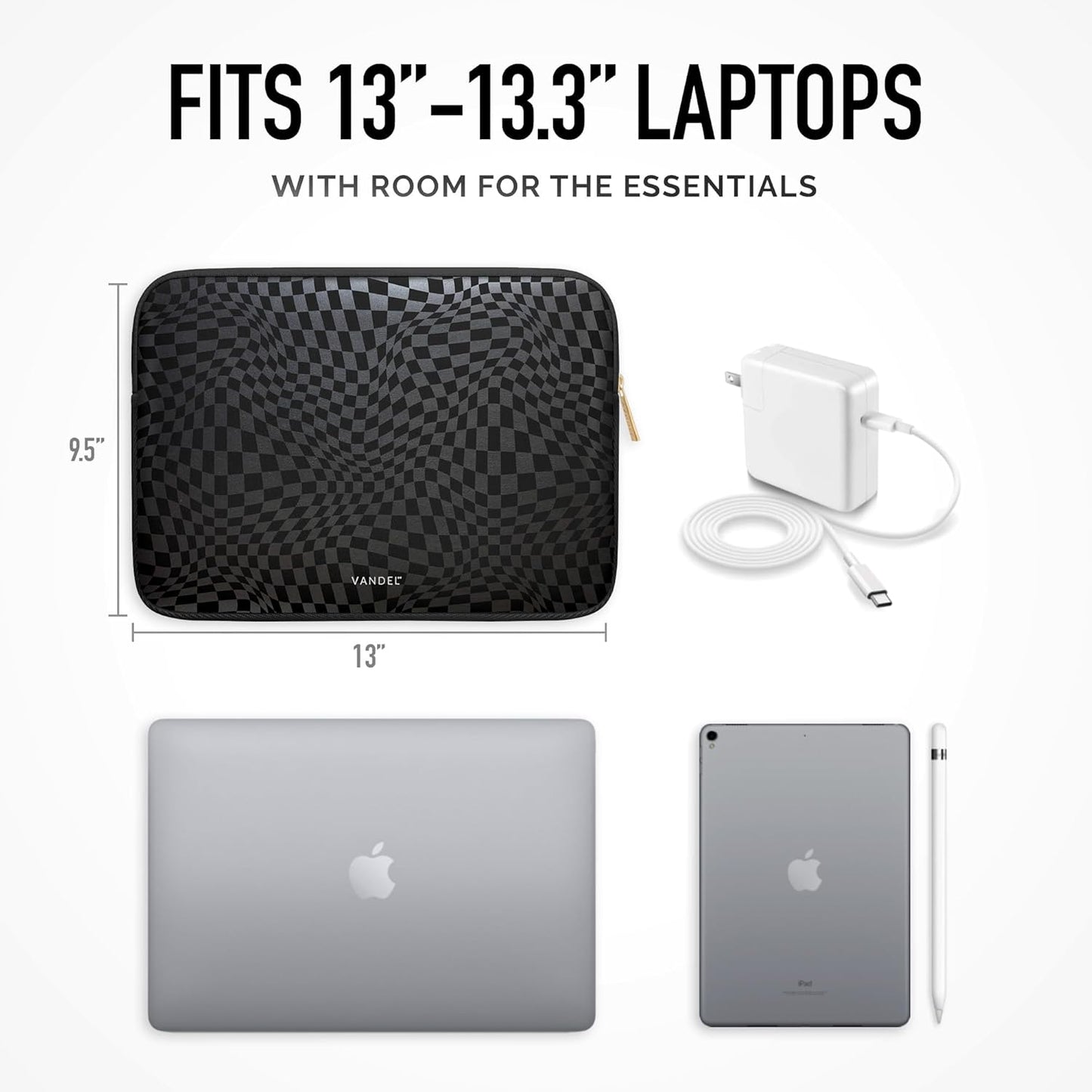 Vandel Slim MacBook Pro 16 Inch Laptop Sleeve, 15.6-16 inch Laptop Case, Protective MacBook Case Sleeve, Dell XPS 16 Cover 15.6 in, HP 15-fc, Lenovo IdeaPad 15, Mac Book Pouch, Computer Carrying Bag