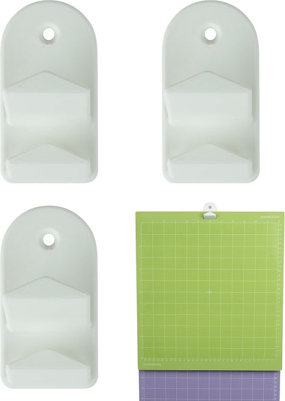 matterform 3 Pack Cutting Mat Hangers with Double Hooks (6 Hook Equivalent), Storage Holders Compatible with Cricut Explore One/Air/Air 2/Maker Cut Mats, Accessories for Cricut