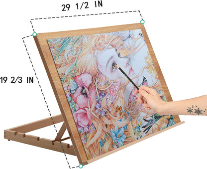 Falling in Art 5-Position Wood Drafting Table Easel Drawing and Sketching Board, 16 1/2 Inches by 12 1/8 Inches