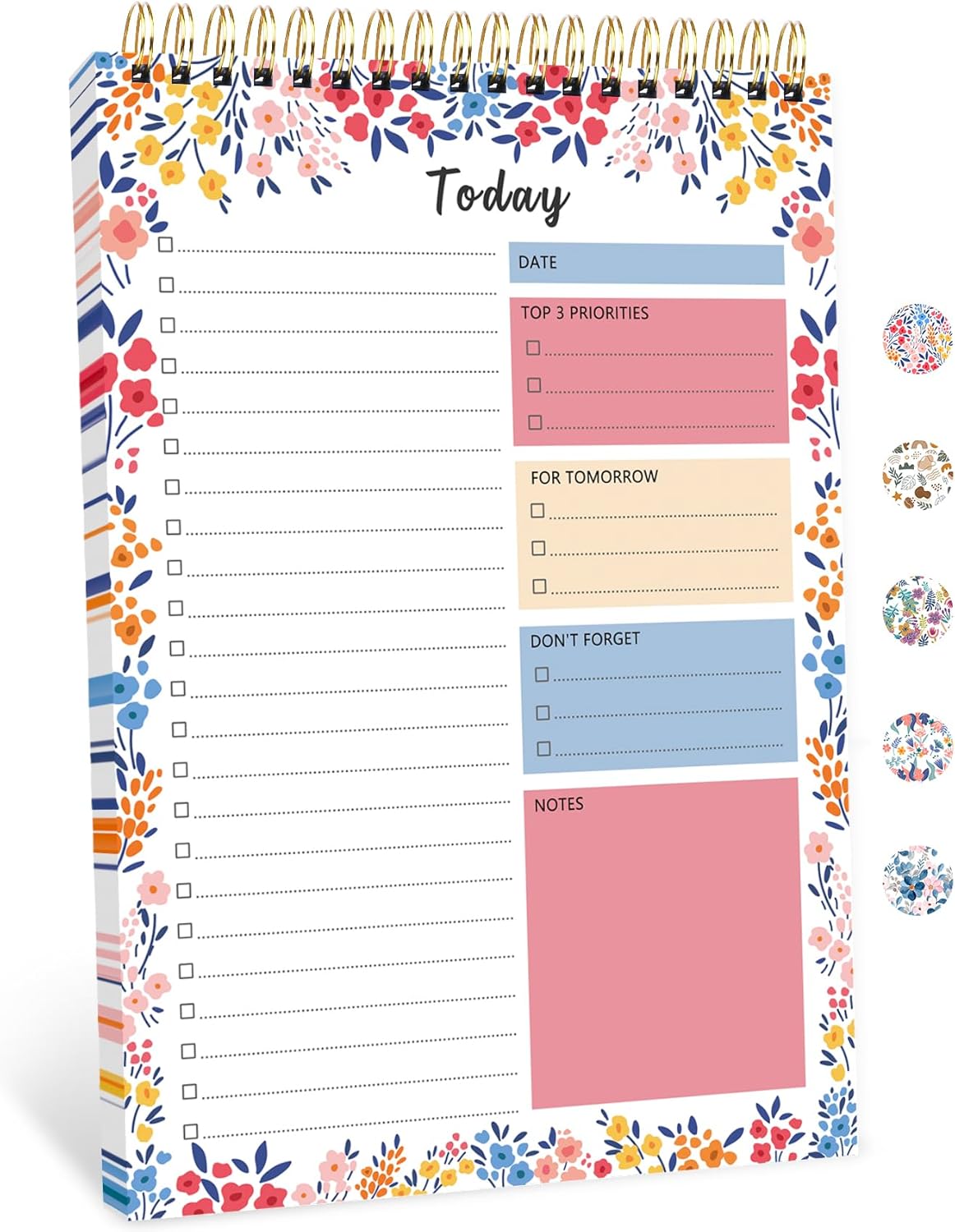 To Do List Notepad - To Do List Notebook for Work with 52 Sheets, Undated Daily Planner Perfect for Enhanced Productivity and Goal Achievement - Green