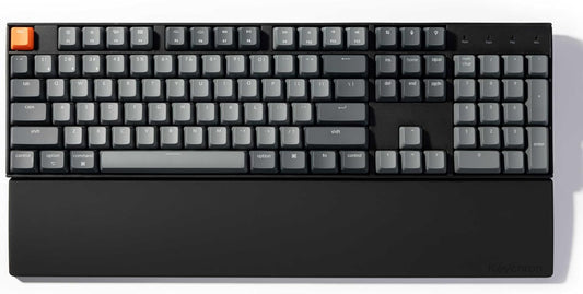Silicone Wrist Rest for Keychron K10 Pro / K10 Max/ K10 HE / Q6 / Q6 Pro / Q6 Max / Q6 HE / V6 / V6 Max, 17.6" Non-Slip Palm Rest, 100% Full-Sized Mechanical Keyboards Support with Typing Pain Relief