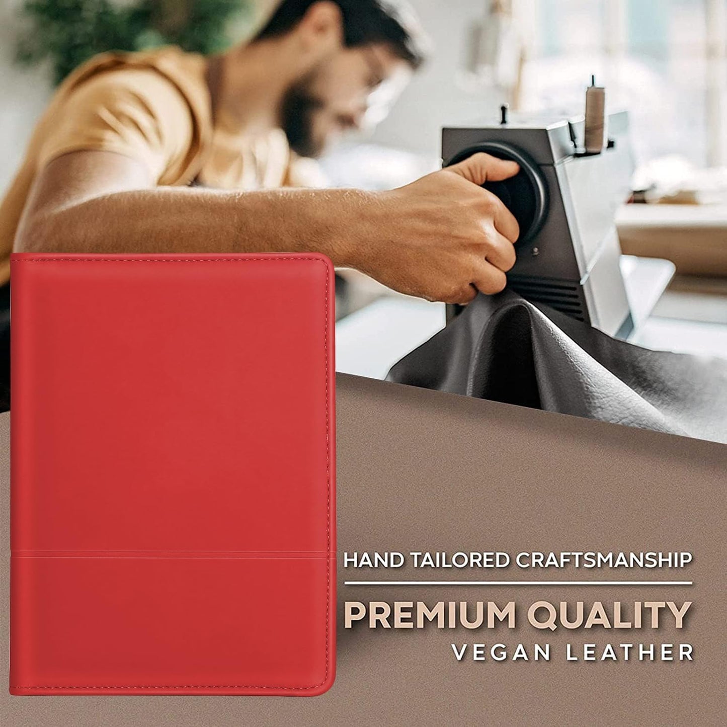 Padfolio/Portfolio Binder, Mini Padfolio Portfolio Binder 5 x 8 Legal Writing Pad, A5 Document Organizer Folder for Men Women, Black
