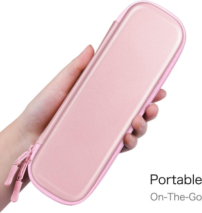 Fintie Holder Case for Apple Pencil Pro, Apple Pencil (USB-C / 1st / 2nd Generation), PU Leather Carrying Bag Sleeve Compatible with Pen, USB Cable, Samsung Stylus, Lilac Marble