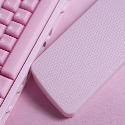GATERON Sakura Pink Silicone Palm Keyboard Wrist Rest, Support for Office, Computer, Laptop, Mac, Durable, Comfortable, Pain Relief, Pink