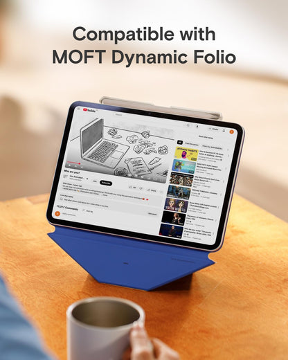 MOFT Pencil Holder for Apple Pencil Pro, Apple Pencil 2nd Generation, Compatible with Magic Keyboard, MOFT Dynamic Folio & Float Folio for iPad, Black