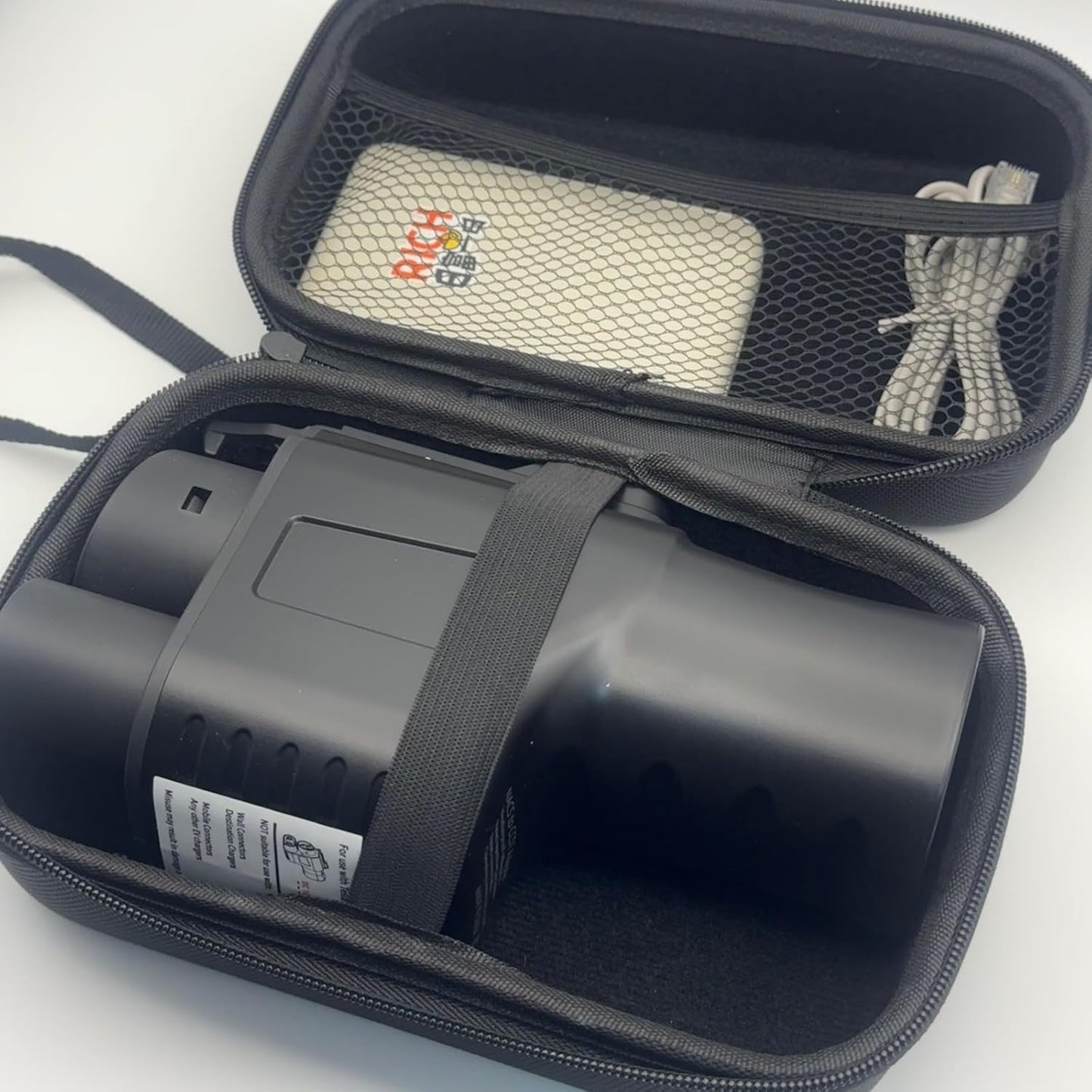 Tesla NACS to CCS1 Adapter Storage Case - EVA Nylon Protective Bag with Handle, Compatible with Tesla Superchargers(Adapter NOT Included) L7.5 W4.72 H3.54