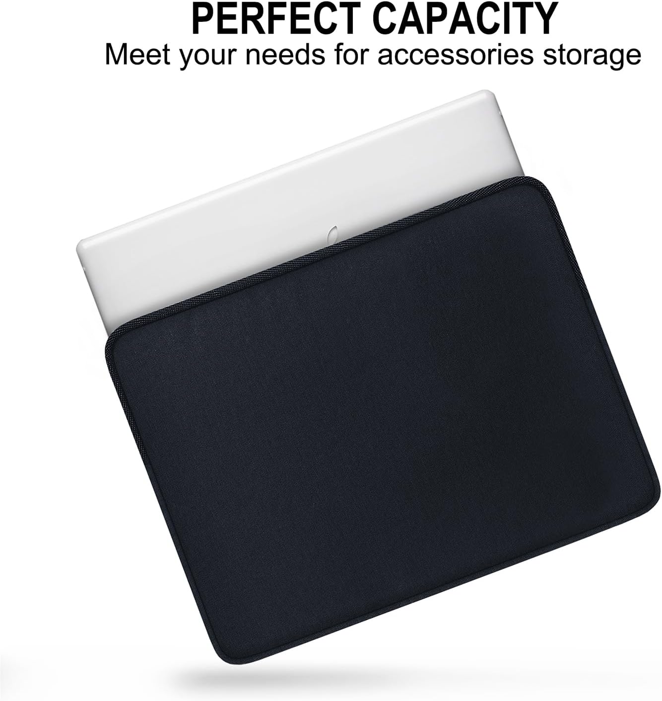 Laptop Sleeve 15.6 Inch, Shockproof Protective Traveling Computer Case, Water Resistant Portable Laptop Carrying Bag Compatible for Lenovo, HP, Dell, Asus,MacBook, Notebook, Black