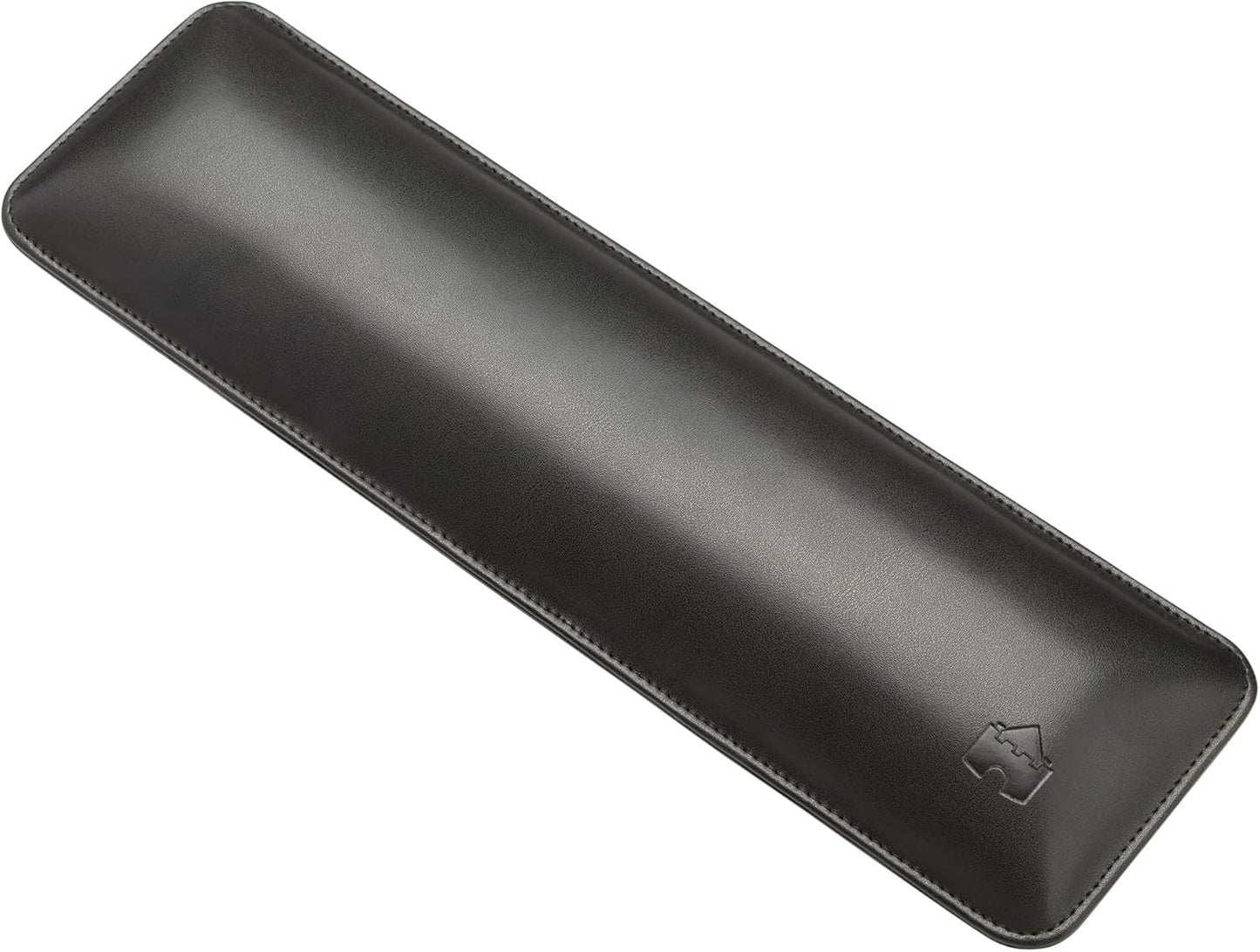 Bailey Compact by Castle - Wrist Rest for Keyboards with Around 61 Keys - Leather Ergonomic Computer Extra Firm Keyboard Wrist Support for Typists, Gaming, Heavy Office Use (Stone, Compact Size)