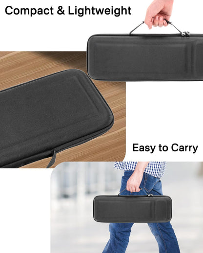 RAIACE Hard Storage Case Compatible with Apple Magic Keyboard + Magic Mouse. (Case Only) - Black