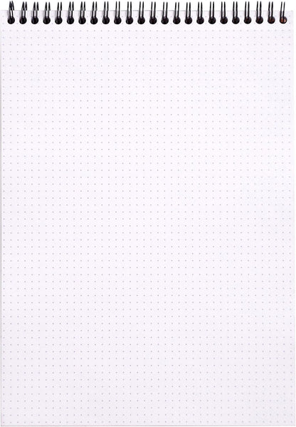 Rhodia #16 Wirebound Notepad 5.8" x 8.3" Dot Pad, Orange Cover