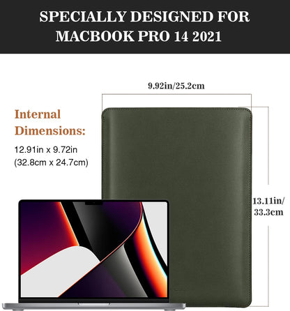 MoKo 9-11 Inch Tablet Sleeve, PU Leather Briefcase Slim Stylish Case Fits New 11-inch iPad Air M4 2026/iPad Pro M5, Air 5/4th 10.9, 10th Gen 10.9, 9/8. Gen 10.2, Tab S8/S9 11, Midnight Green