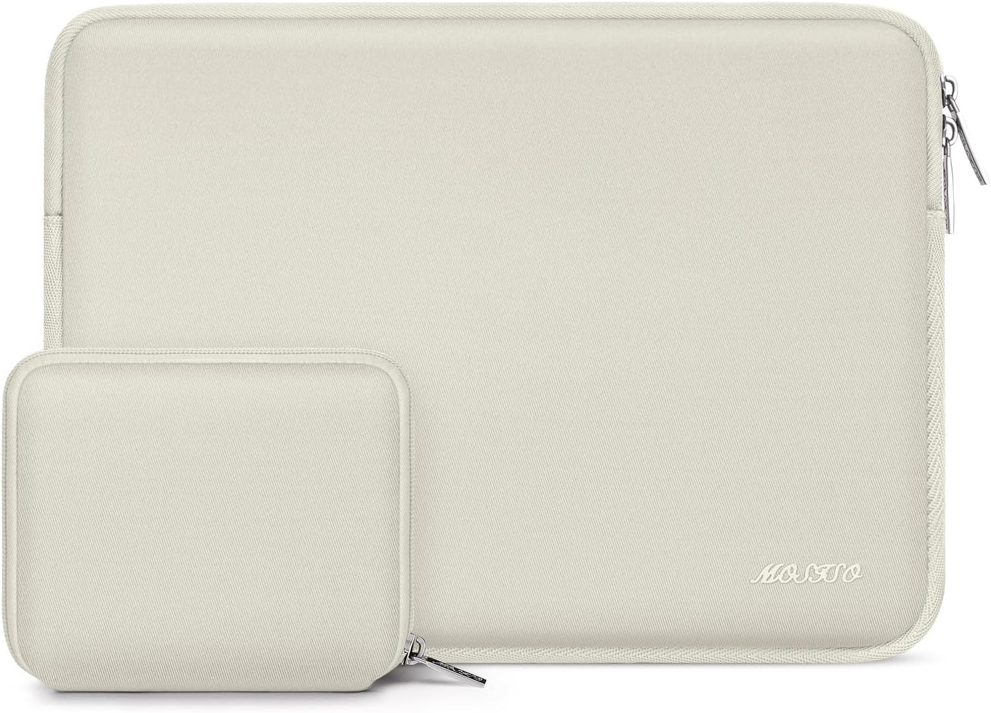 MOSISO Laptop Case 13.3 inch, 13-13.3 inch Laptop Sleeve Bag Compatible with MacBook Air/Pro 13/Pro 14 M5 M4 M3 M2 M1, HP Dell ASUS Lenovo, Neoprene Computer Sleeve Bag with Small Case, Baby Pink - Colors A
