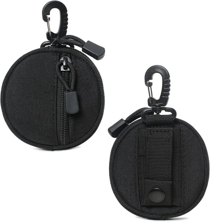 Tactical Belt Pouch Key Pouch Backpack Accessories Tactical Vest Attachments Small Molle Pouch EDC Wallet Travel Pill Container Portable