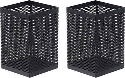Comix Pen Holder Desk Organizer, Wire Mesh Pencil Cup with Foam Pad and Non-Slip Bottom Office Supplies Desk Accessories for Home Office School, 1 Pack