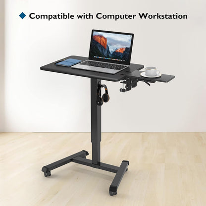 BONTEC Desk Extender Tray, 11.8"x5.9" Table Mount Arm Wrist Rest Shelf, 90°Foldable Elbow Support, Clamp on Computer Arm Rest for Desk, Office & Home Use, Durable & Easy to Install, Black Carbon Fiber