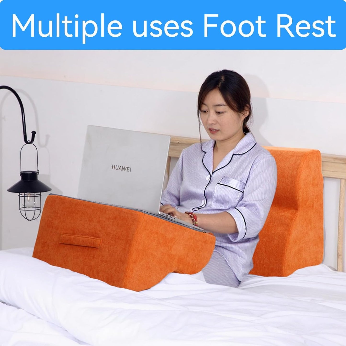 Foot Rest for Under Desk at Work.Multifunctional 3-Tier Foot Stool,with Washable Footrest.for Under Desk,Office Chair Gaming Chair & Sofa,Leg Elevation Pillow,Supports Posture-Brown