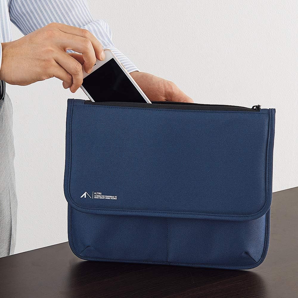 LIHIT LAB Tablet Sleeve with Pockets, 11.5 x 1 x 9.5, Black (A7767-24)
