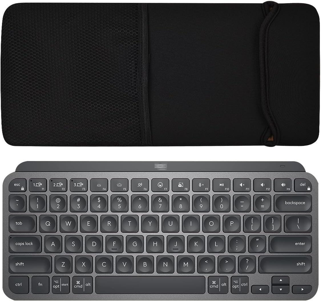 Keyboard Sleeve Case Keyboards Packaged Bag Waterproof Soft Neoprene Sleeve Case For Logitech MX Keys Mini Minimalist Wireless Illuminated Keyboard