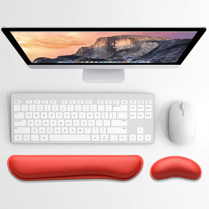 Dapesuom Enlarge Keyboard Wrist Rest, Memory Foam Keyboard Wrist Cushion for Computer Desk Mats Support, Pain Relief Ergonomic Mouse Pad Rests with Non-Slip Base for Gaming, Laptop, Radiant Orchid