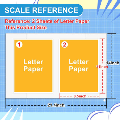 4 Pcs Small Trifold Poster Board, 21.4" x 14" Presentation Board, with Double Sided Tapes and Cardboard, White Corrugated Project Boards/Display Board for School Project/Science Fair Display Boards