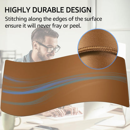KTRIO Large Gaming Mouse Pad Desk Mat, Superior Micro-Weave Cloth for Precise Mouse Control, Non-Slip Rubber Base, Stitched Edges, Water-Resistant, for Gamer, Office & Home, 31.5" x 11.8" inches