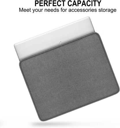 Laptop Sleeve 15.6 Inch, Shockproof Protective Traveling Computer Case, Water Resistant Portable Laptop Carrying Bag Compatible for Lenovo, HP, Dell, Asus,MacBook, Notebook, Black