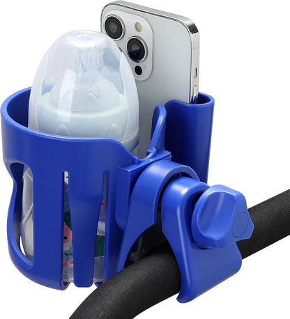 Accmor Stroller Cup Holder, Universal Cup Holder for Stroller Walker Bike, 360° Rotatable Large Caliber Designed Bottle Holder for Stroller, Bike, Wheelchair, Scooter