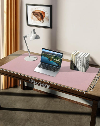 Leather Desk Pad Protector, Office Desk Mat, Large Mouse Pad, Non-Slip PU Leather Desk Blotter, Laptop Desk Pad Desk Accessories for Office and Home (Black, 40" x 17")