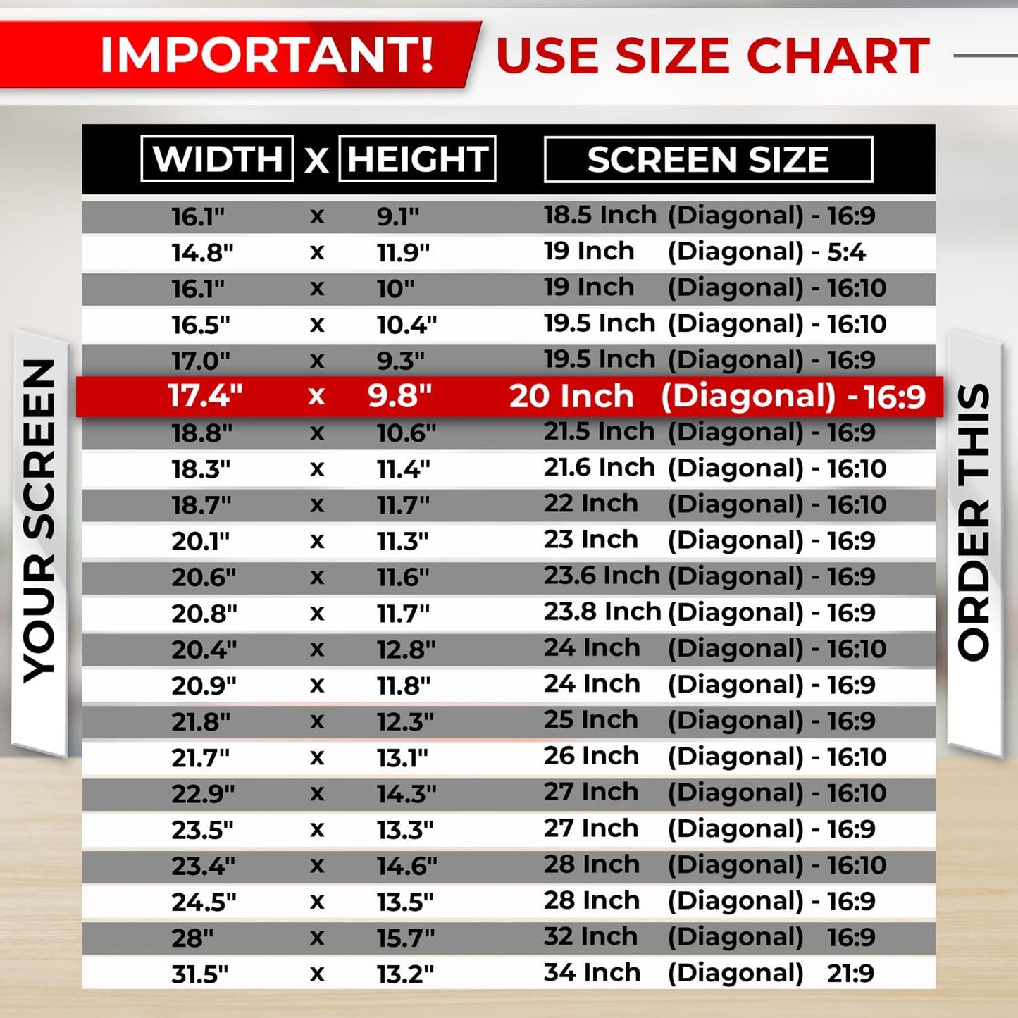 SightPro 24 Inch 16:9 Computer Privacy Screen Filter for Monitor - Privacy Shield and Anti-Glare Protector