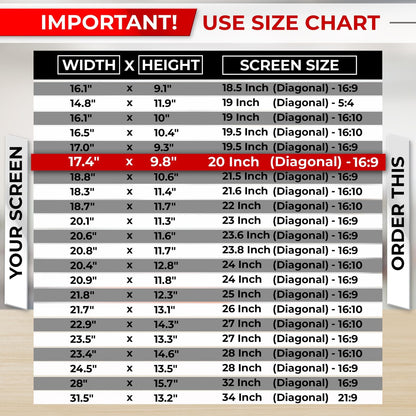 SightPro 24 Inch 16:9 Computer Privacy Screen Filter for Monitor - Privacy Shield and Anti-Glare Protector