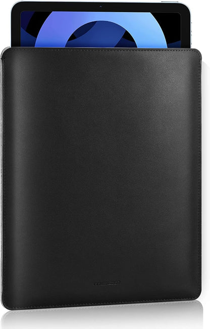 MoKo 9-11 Inch Tablet Sleeve, PU Leather Briefcase Slim Stylish Case Fits New 11-inch iPad Air M4 2026/iPad Pro M5, Air 5/4th 10.9, 10th Gen 10.9, 9/8. Gen 10.2, Tab S8/S9 11, Midnight Green