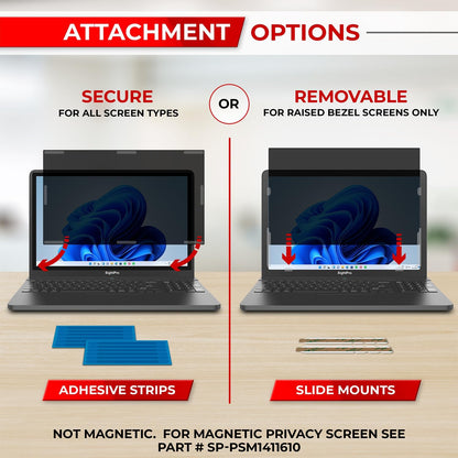 SightPro 24 Inch 16:9 Computer Privacy Screen Filter for Monitor - Privacy Shield and Anti-Glare Protector